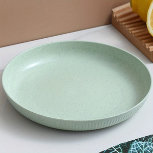 किच एंटिक 9.05" Unbreakable Wheat Straw Plates-Ideal for Salad,Pasta,Snacks & Dinner Party डिनर प्लेट