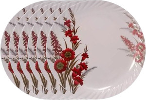 फीस्ट Melamine smart model(510) 7 inch beautyfull dinner plate set6 pcs हाफ प्लेट