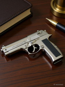 GLOBAL BROS ANTIOQUE 608 Heavy Metal Pistol Gun Lighter - Image 1