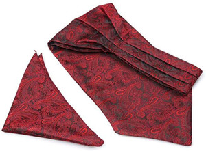 AXLON Self Design Silk Blend Pocket Square