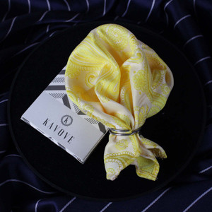 Kovove Graphic Print Polyester Pocket Square