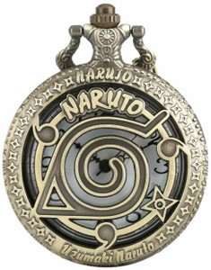 Mubco Naruto Style Antique Pocket Watch Keychain Key Ring | Gift for Women Men HP_9780 Metal Metal Pocket Watch Chain