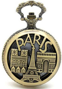 Msnakshatra Antique Paris Chain Pocket Watch PAris pocket watch Metal Alloy Pocket Watch Chain