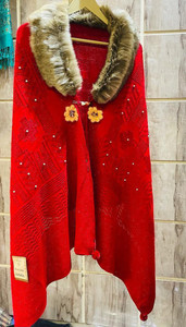 GKEstore Wool Blend Poncho