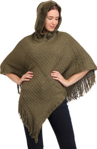 manra Wool Blend Poncho
