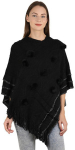manra Wool Blend Poncho