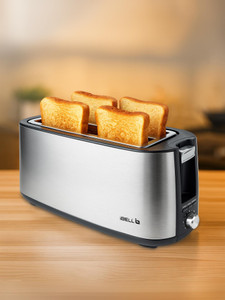 iBELL CrustoF40 Bread Toaster -Auto Shutoff, Defrost/Reheat/Cancel Button, 7 Level, 1400 W Pop Up Toaster