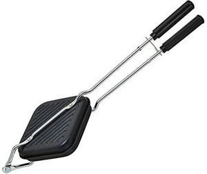 Regalo by khatushyam Grill and Toast Sandwich Maker Sandwich Gas Toaster Premium Non Stick Cookware, 1 piece, Black 200 W Pop Up Toaster