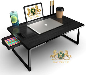 XALVIREX Black Wooden Portable Laptop Table - Image 6