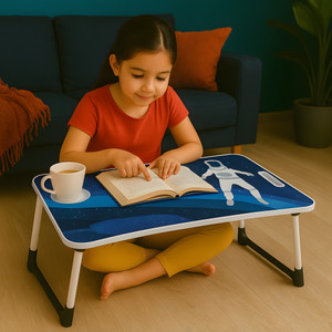 FurniGully Multipurpose laptop table_001 Wood Portable Laptop Table