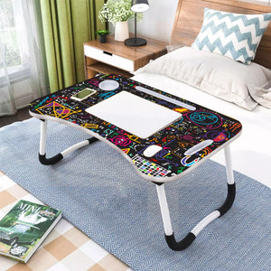 soha fashion Foldable Bed Study Table Multifunction Lapdesk for Children Table Wood Portable Laptop Table