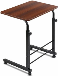 Flipkart SmartBuy Adjustable Multipurpose Laptop Table with Wheels | Height Adjustable Study Desk Metal Portable Laptop Table