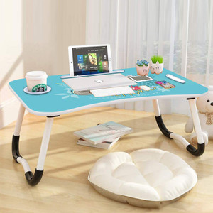 SpellZone Desk for Study Foldable Non-Slip Legs Reading Tray, Lapdesk Table Wood Portable Laptop Table