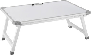 Goodwill Tech White Study Table - Modern Compact Desk for Students & Home Office Metal Portable Laptop Table