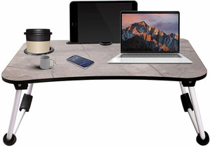 SIDGO Bed Study Foldable Table for Children ,Work Office Home men, women Wood Portable Laptop Table
