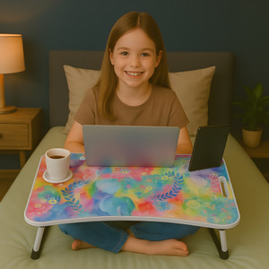 Prachi multipurpose Laptop Table Wood Portable Laptop Table