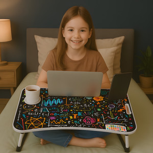 FurniGully Multipurpose laptop table_001 Wood Portable Laptop Table