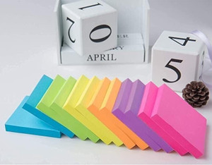Tiny Tales 400 Sheets Sticky Note 400 Sheets 3 x 3 Inch Sticky Notes Self Adhesive Post It, 5 Colors