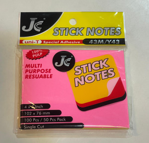 Postit Self stick note 100 Sheets stick note, 5 Colors