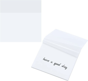 R H lifestyle Pack Of 1pc Clear Transparent StickyNotes 3’’x3’’ (50 Sheets PER Pack) OS4538 50 Sheets regular, 1 Colors