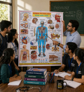 "Detailed Human Physiology Wall Chart -with full explanation Photographic Paper