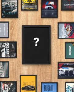 Mystery Box of Car Posters With Frame – Set of 3 to 4 Framed A4