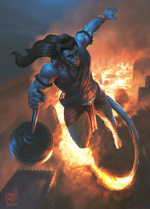 lord hanuman animated 4k wallpaper