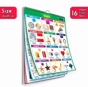 16 in 1 Shape Educational Chart For Kids -Children Spiral Wall Picture ...