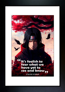 Itachi Uchiha Quotes photo Anime Naruto anime photo frame