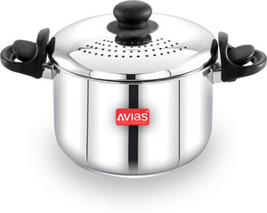 AVIAS Cookware Pasta, Noodle Strainer Pot 3.7 L ढक्कन के साथ
