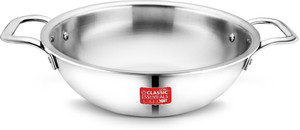 Classic Essentials Triply Kadhai, 3 Layer Stainless Steel Cookware 20 cm