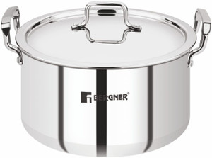 BERGNER Tripro Triply Stainless Steel Biryani Handi Pot | Less Oil Use | Casserole Pot 22 cm diameter 4 L capacity with Lid