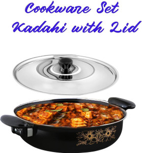 Cook Pro Premium Kadahi Kadhai 26 cm diameter with Lid 3.5 L capacity