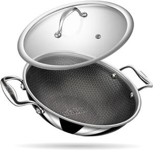 Stahl Artisan Hybrid Triply Non Stick 18 cm ढक्कन के साथ