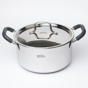 Allo CookSafe TriPly Stainless Steel Naturally Non Stick 3.2 L ढक्कन के साथ