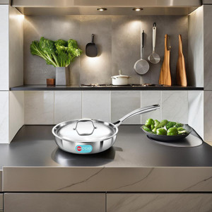 Hawkins Pro Frying Pan (PSF22S) Fry Pan 22 cm diameter with Lid 1 L capacity