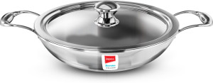 IMPEX Serene Triply Kadhai 20 cm diameter with Lid 1.4 L capacity