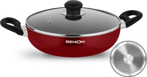 Benon Induction Base Kadhai 24 cm diameter with Lid 2 L capacity