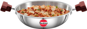 Hawkins Stainless Steel Deep-Fry Pan, Kadhai (SSD15) Kadhai 15 cm diameter 1.5 L capacity