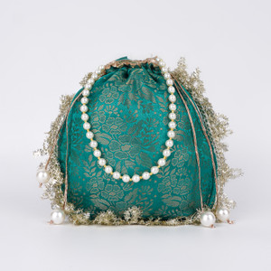 Wrodss Women Shagun Pouches for Festive Seasons | Bridal Purse With Embroidery Potli