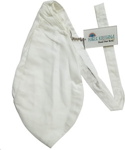 Hare Krishna Food For Soul White Chanting Bead Bag-Gomukhi Jaap Mala Bag-Japa Mala Bag Potli