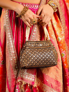 Yellow Chimes Traditional Potli Handbags for Women Potli