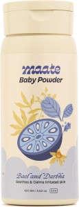 MAATE Baby Powder Keeps Skin Soothes & Calm Enriched Bael Fruit & Red Sandal - 100 gm