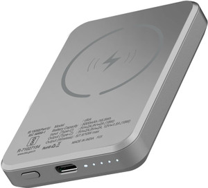 STUFFCOOL 5000 mAh 18 W Wired & Wireless With MagSafe Pocket Size Power Bank