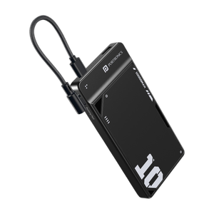 Portronics 10000 mAh 22.5W Compact Power Bank (Black, Lithium, Fast Charging)