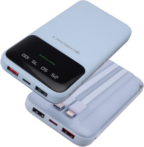 ZEBRONICS 10000 mAh 20 W Slim Power Bank