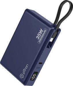PTron 20000 mAh 35W Blue Power Bank - Image 6