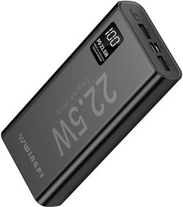WINgFI 20000 mAh 22.5W Compact Power Bank Black - Image 6