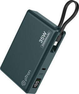 PTron 20000 mAh 35 W Compact Pocket Size Power Bank