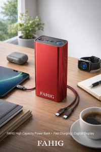 FAHIG 55000 mAh 22.5W Red Power Bank - Image 5